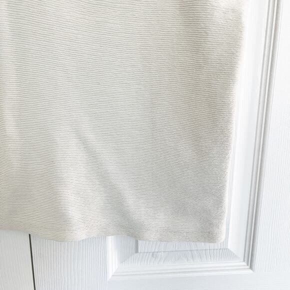 Madewell Ottoman Jacquard Ruched-Front Top in Antique Cream - Picture 4 of 8